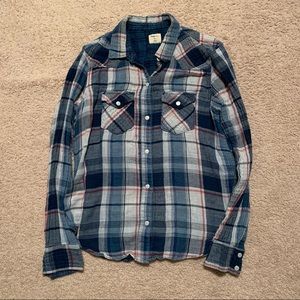 Blue plaid Gap Flannel Shirt